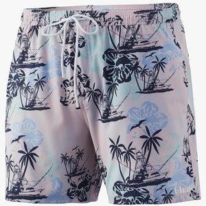 HUK Men’s Paradise Pass Volley 5.5 Inch Short - Lavender Blue